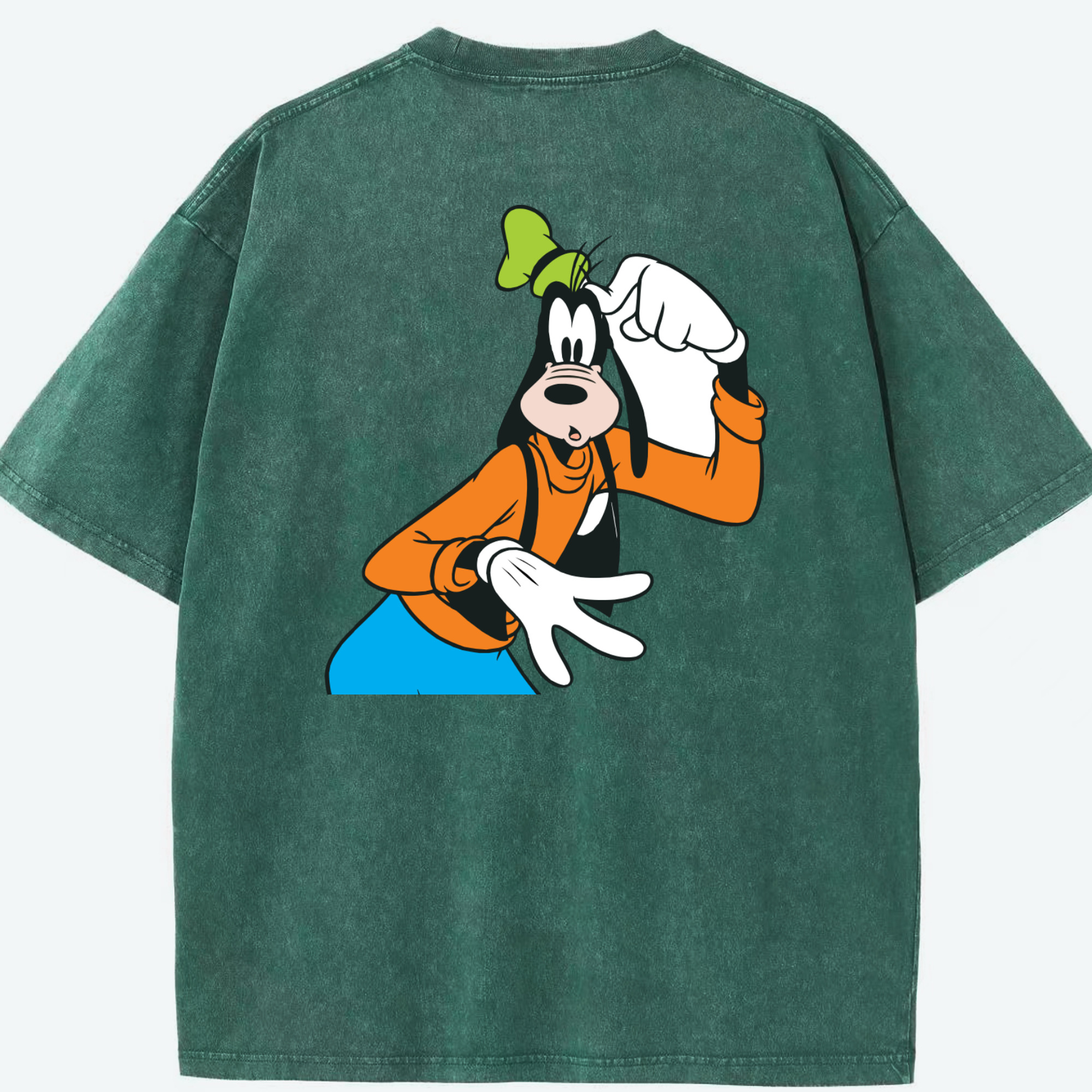 （画像用） ミッキーマウス Mickey Mouse 綿100% ヴィンテージ風 半袖Tシャツ（背面プリント）